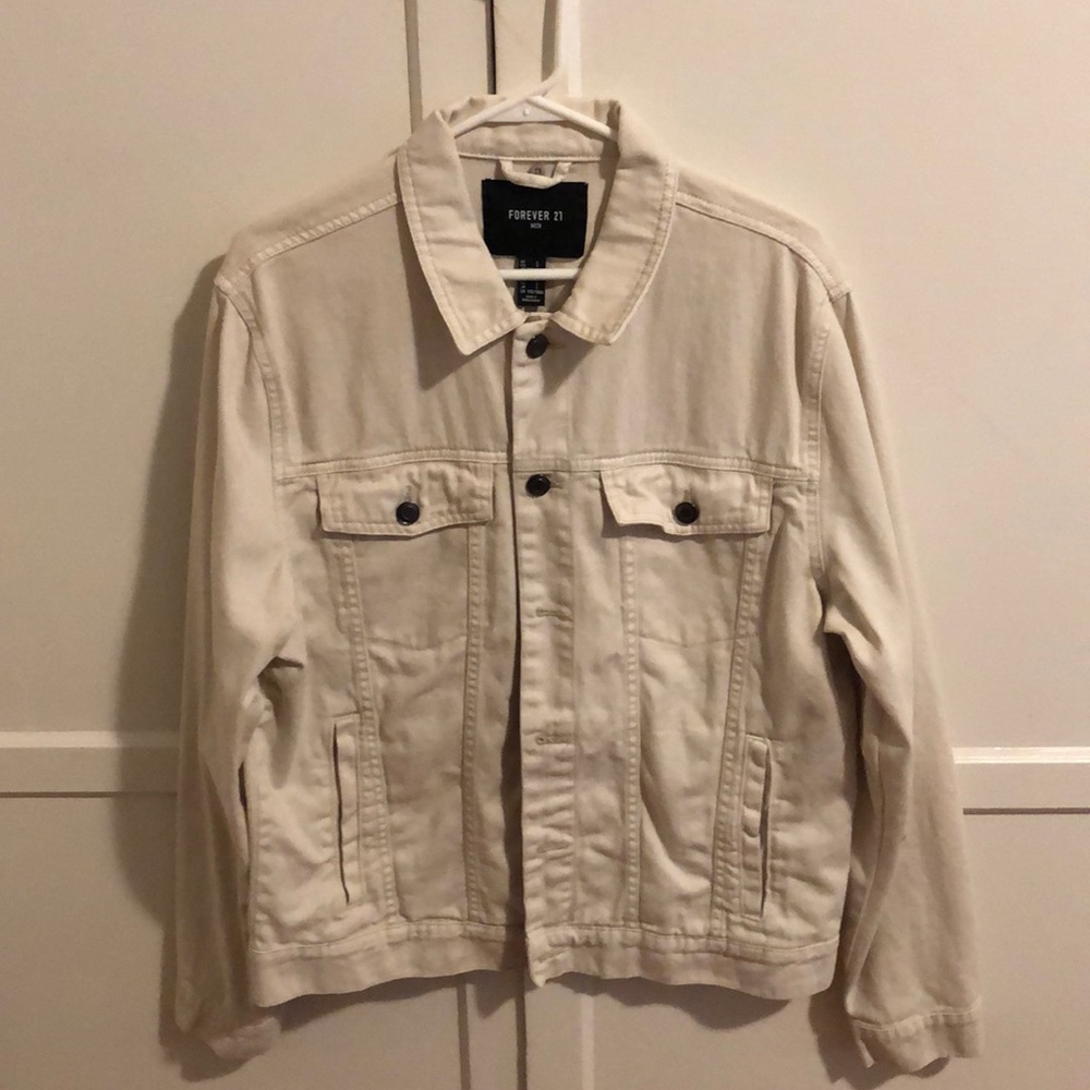 White Mens “Denim” Jacket